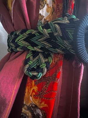 Vintage YSL Yves Saint Laurent Rive Gauche Gürtel Passementerie Geflochten 1970s
