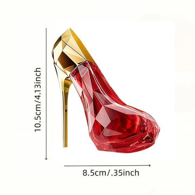 A Unique And Luxurious Red High-heeled Shoe Design A Long-lasting Fragrance A Mu