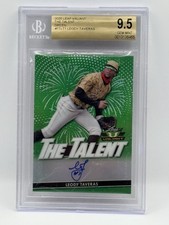 2020 Leaf Valiant - The Talent Leody Taveras #TT-LT1 Green Prismatic /99 (AU,RC)