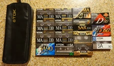 Lot of 15 TDK Blank Sealed Cassette Tape MA SA-SA-X D 60 90 100 110 Type II & IV