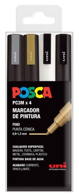 Posca - Uniposca Set Copleto con 18 Pennarelli Acrilici Assortiti