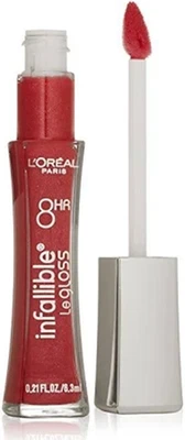 LOREAL Infallible Pro Gloss 8HR Lip Gloss CHERRY FLASH 340 lipgloss - image 1 of 4