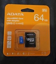 ADATA Premier micro SDHC/SDXC UHS-I U1 Class Memory Card w Adapter 64GB UHS-I