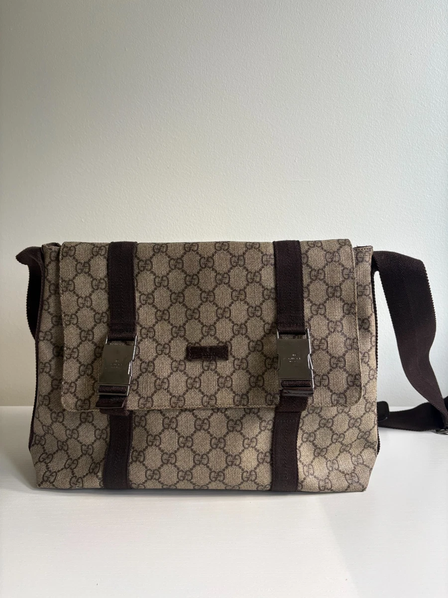 グッチメッセージバックGG Supreme Monogram Leather GUCCI GG Supreme