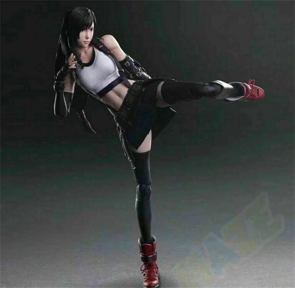 10" Play Arts Kai Tifa Lockhart Final Fantasy VII New Action Figure Collection