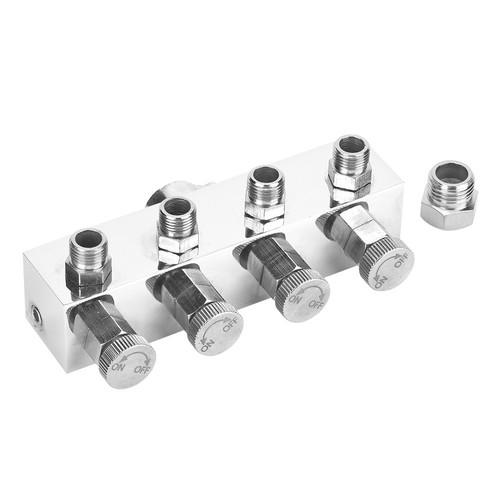 Einstellbare Aluminium Luft Schlauch Splitter Airbrush Adapter Fitting Zubehör - Afbeelding 4 van 9
