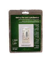 Hunter 4-Speed Ceiling Fan/Light Control 27183 Preset Dual-Slide Switch