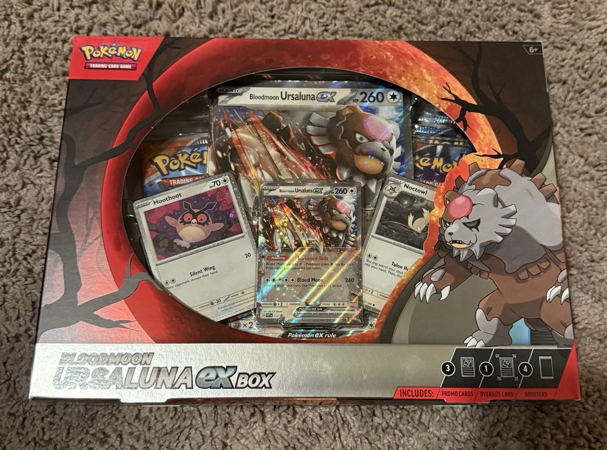 Sealed Pokmon Bloodmoon Ursaluna ex Box | TCG Promo Pack | NEW English |  eBay