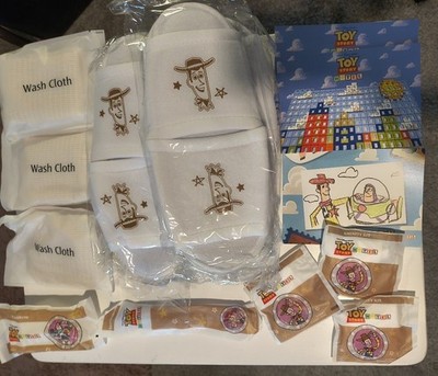 TOKYO DISNEY RESORT TOY STORY HOTEL AMENITY ITEMS - LOT OF 14 ITEMS - UNIQUE