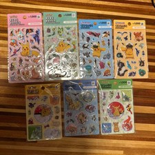 Korea Daiso Pokemon sticker set 7 types