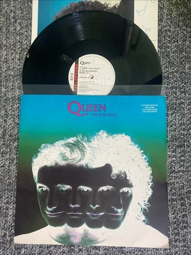 Queen Lp 12”The Miracle 1989  N. M Limited Edition Autographed Print UK Rare