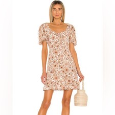FAITHFULL THE BRAND Agathe Mini Dress in Wiley Floral Size 4