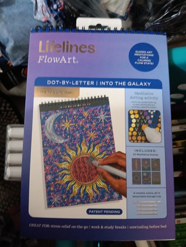Lifelines FlowArt Hidden Patterns Into The Galaxy Guided Art Meditation RARE New