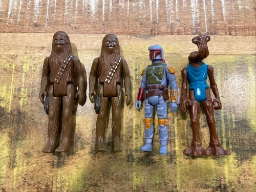 New ListingSet Of 4, Vintage Star Wars Original Action Figure Hong Kong COO Kenner 77-79