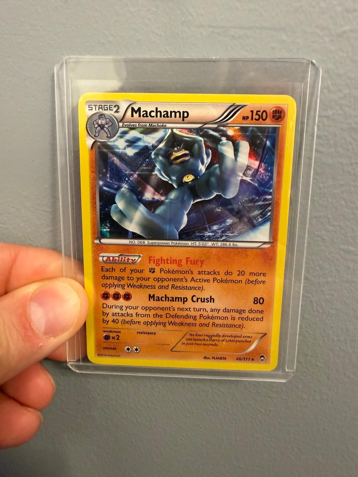 Pokemon TCG XY Furious Fists Machamp 46/111 Holo Rare Card 2014
