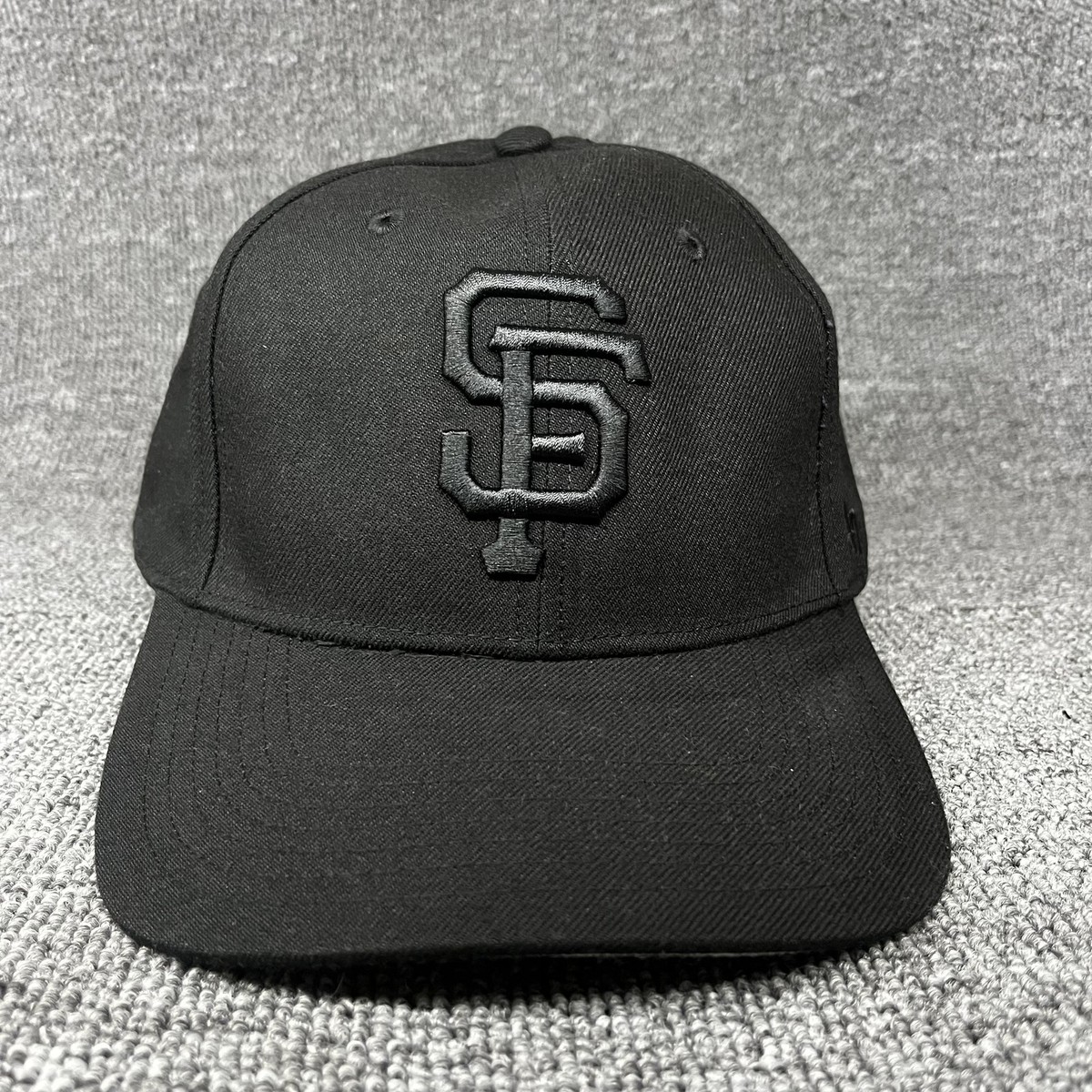 47 Brand San Francisco Giants Black Snapback Cap SF Logo Adjustable Hat