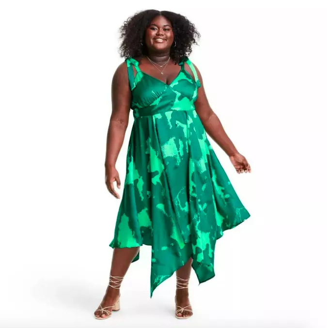Green top alexis dress