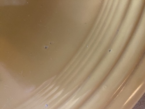 Vintage Fiestaware Yellow Cake Plate 1936-1943 - Picture 4 of 4