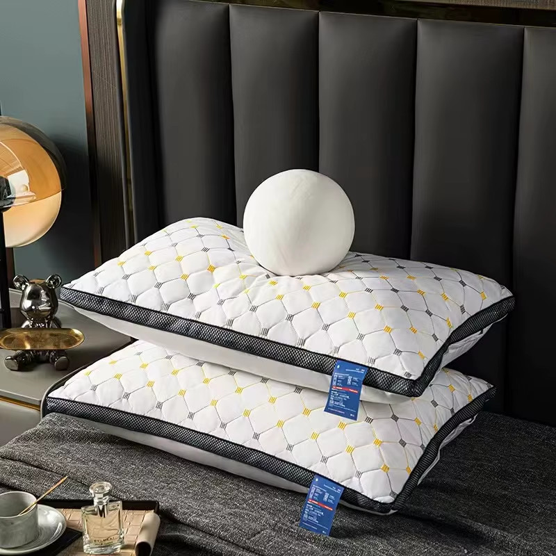 Oreiller à rebond élevé grand confort literie maison pack de 2 pour adulte