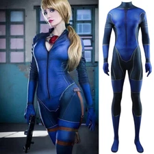 Jill Valentine Jumpsuit Resident Evil Cosplay Suits Costume Halloween Adult Kids