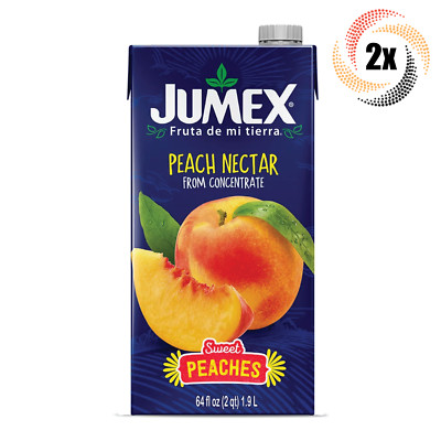 2x Cartons Jumex Peach Flavor Drink 64 Fl Oz ( Fast Free Shipping! )