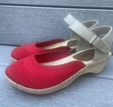 Jax & Bard Knit Mary Jane Clogs Castine Strawberry sz 36 US 6 NEW