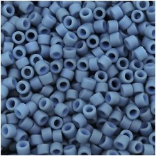DB2408 Miyuki Delica Seed Beads Size 11/0 Matte Opaque Steel Blue 7GM Tube