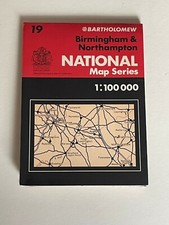 Bartholomew, National 1:100 000 Map, Birmingham & Northampton, No 19