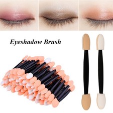 25 Pcs Double-head Eyeshadow Brush Nail Eye Shadow Applicator Sponge Stick New