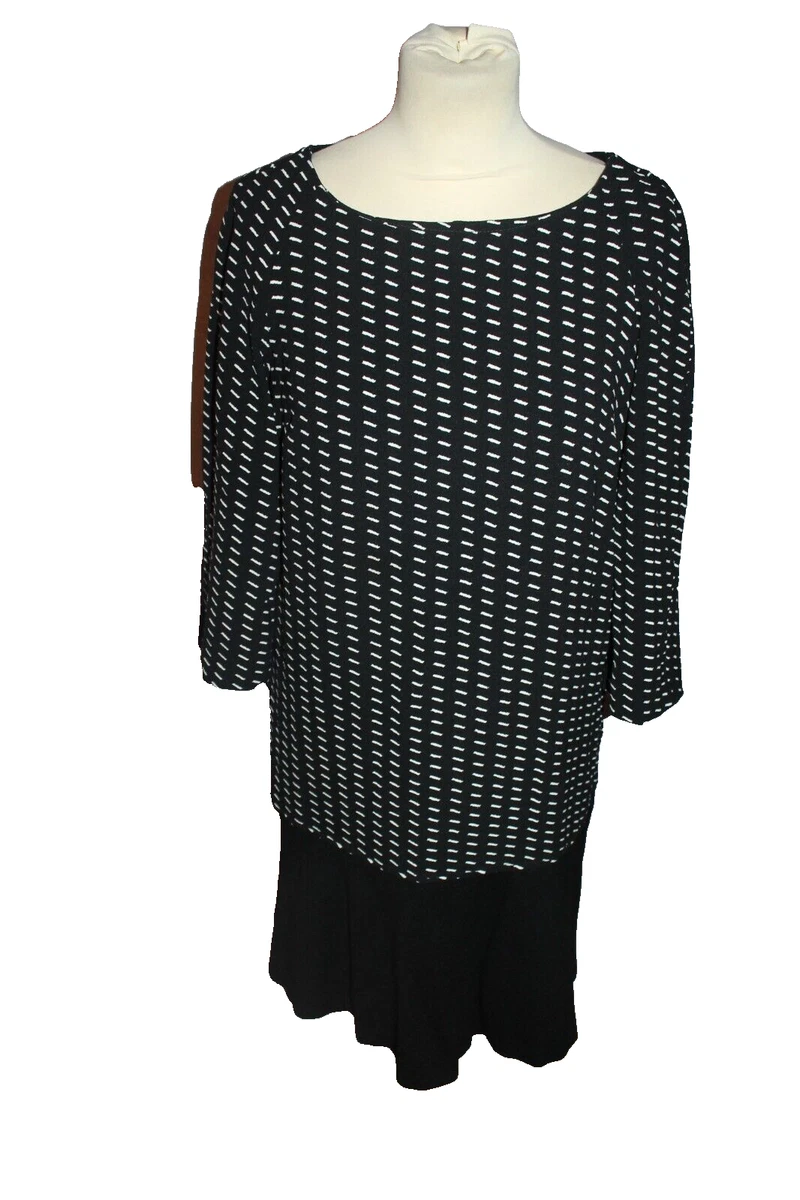 Robe marine à imprimé tachiste I.Code