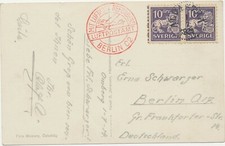 SCHWEDEN 1934 10Ö Löwe (Paar, ABART linke Marke m. Farbe im linken Rand) als MeF