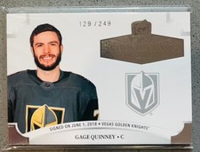 2020-21 Upper Deck The Cup NFL 2020-GQ Gage Quinney /249 Class of 2021 Rookie RC