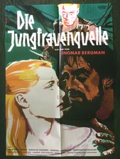 DIE JUNGFRAUENQUELLE German Movie Poster / Ingmar Berman First Release