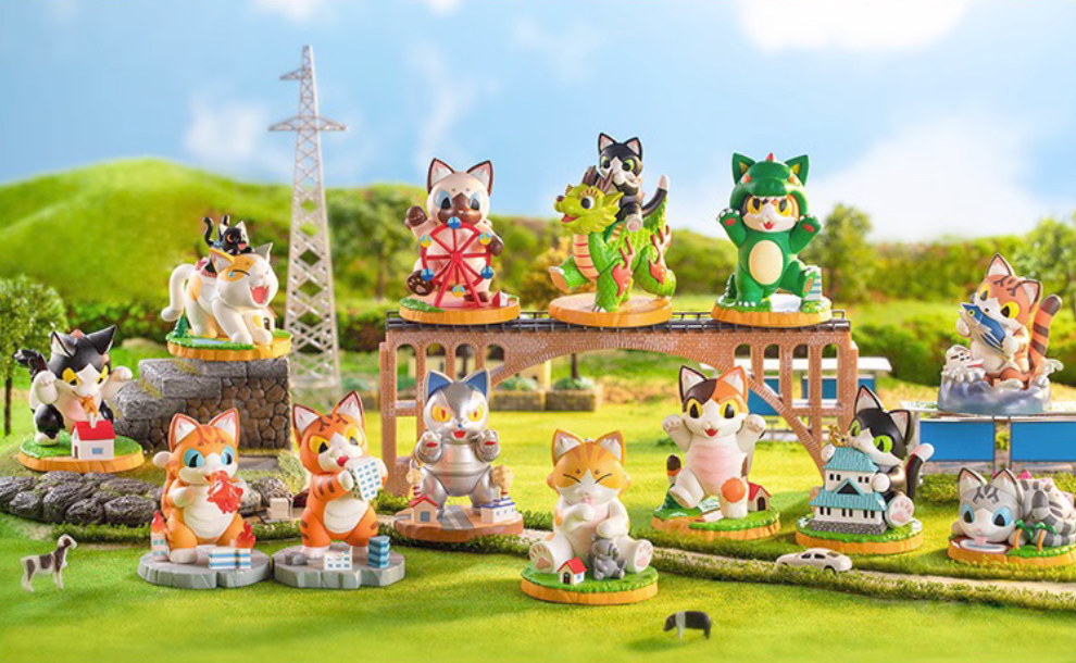 Authentic Konatsuya Konatsu Kaiju Negora Cat Series Blind Box