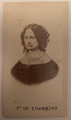 Cdv Marie-Thérèse of Modena Princess Royal of Hungary Countess De Chambord