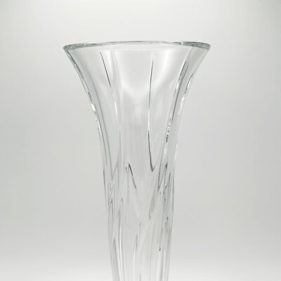 Vaso Bohemia In Vetro Liscio Trasparente, 25Cm