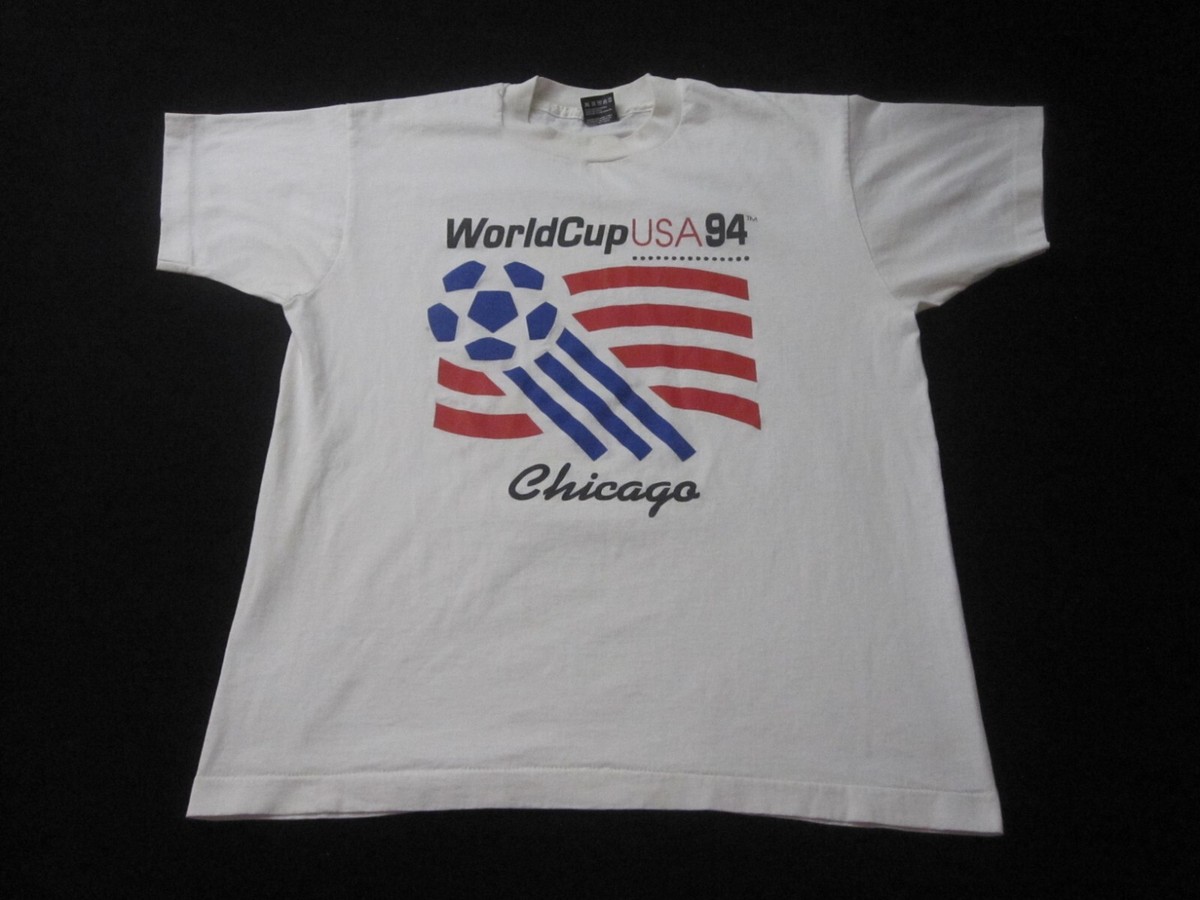 Vintage World Cup USA Shirt Mens Large 1994 Chicago Single Stitch