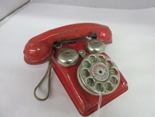 VINTAGE GONG BELL SPEED DIAL TIN TOY PHONE TOY M-521