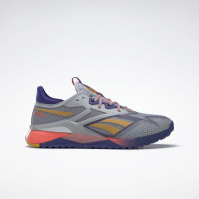 Reebok Nano X2 TR Adventure Men Training Shoes Grey Purple Orange