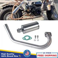Upgrade Exhaust Pipe W/Muffler For Coleman CT200U 212cc 196cc Go Kart Mini Bike