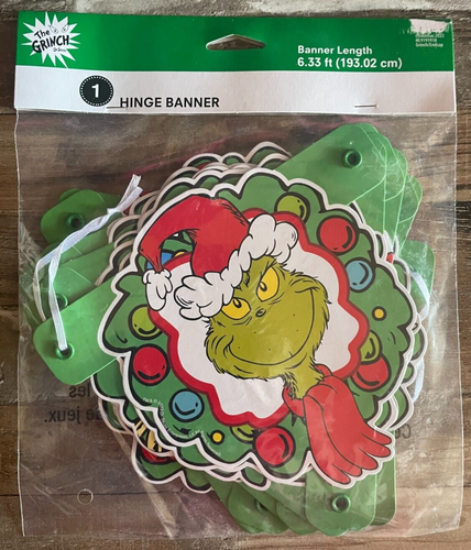 How the Grinch Stole Christmas Party Banner Photo Prop NEW Decor Dr Seuss Max - 第 1/3 張圖片