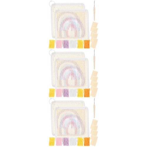 3 Pack Coaster Kit Embroidery Starter Kits DIY Materials Needlework Cup