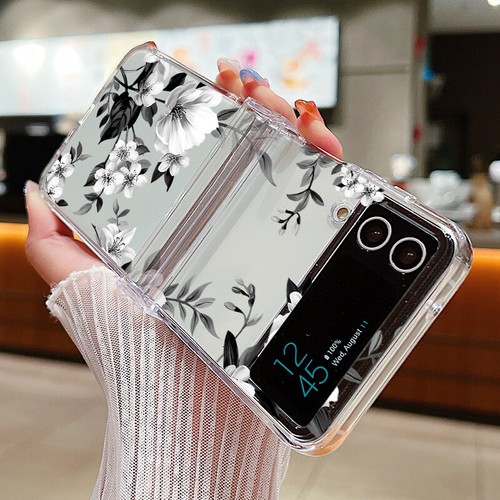 For Samsung Galaxy Z Flip7 Flip6 Flip5 Flip4 Flower Hinge Shockproof Case Cover - Picture 12 of 26