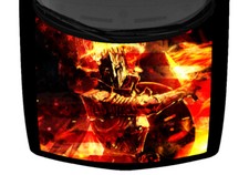 Firey Patriotic Flaming Angelic General Truck Car Graphic Decal USA