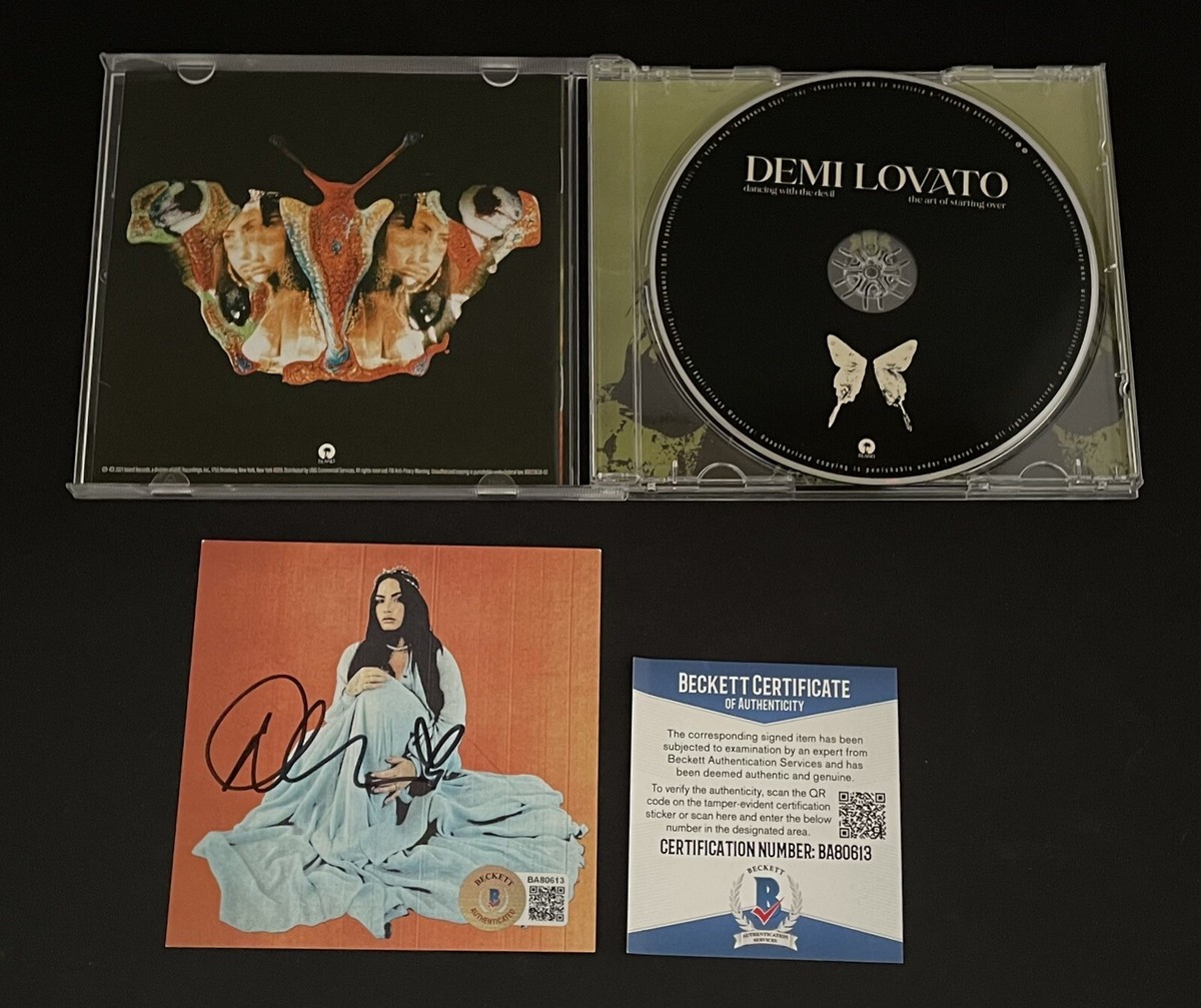Demi Lovato Signed CD Cover Insert Autographed BAS Dancing