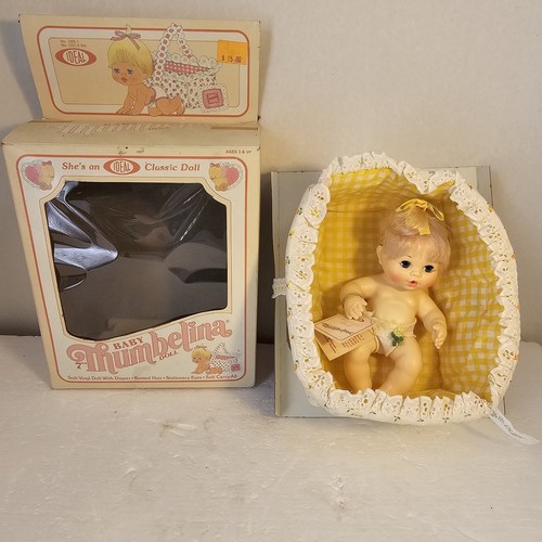 1980's Ideal Thumbelina 7" Baby Doll Rare with original Box - Picture 20 of 21