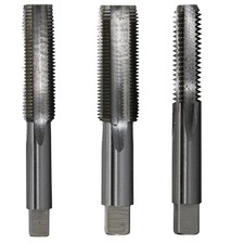 High Speed Steel Hand Tap Set Taper Plug Bottom for Threading and Re-threading