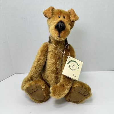 RARE Somethings Bruin Brown Teddy Bear Author Jill Baxter Stuffed