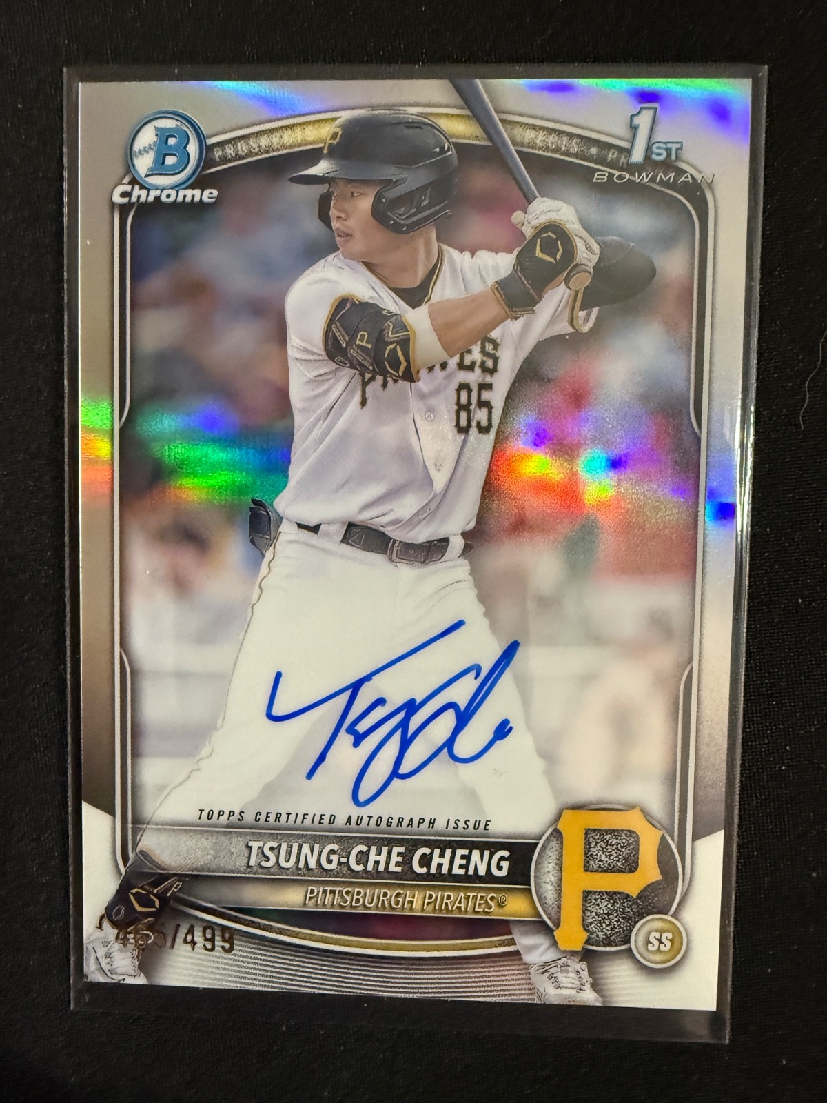 2025 Bowman Chrome Prospect Autographs Tsung-Che Cheng #CPA-TC Refractor /499