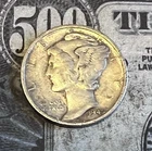 1945 D Mercury Dime - Higher Grade Nice Luster - Combined Shipping